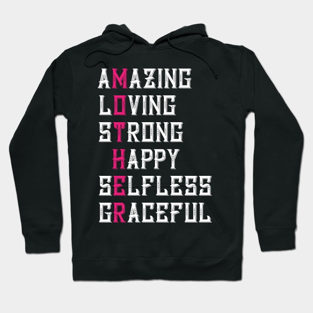 Mother Typography - Gift for Mother's Day Hoodie by Shirtbubble